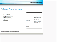 Tablet Screenshot of calshotconstruction.co.uk